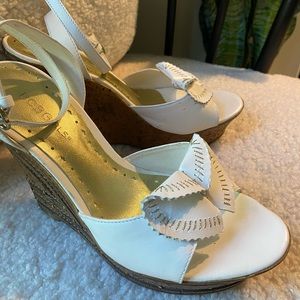 BCBGirls white platform shoes